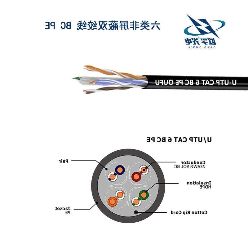 丹东市U/UTP6类4对非屏蔽室外电缆(23AWG)